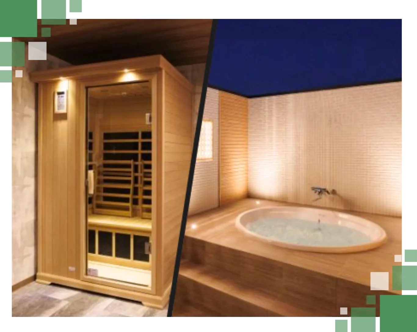 プライベートサウナと露天風呂